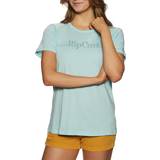 Rip Curl Bomuld Overdele Rip Curl Re-entry Standard Womens Short Sleeve T-Shirt Light Peach