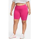 Dame - Pink Shorts Nike Women's Sportswear Plus Essential Rise Biker Shorts