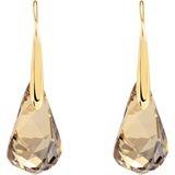 Brun Smykker Swarovski Energic Stud Earrings - Gold/Brown