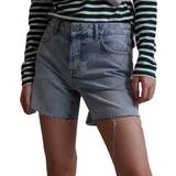 26 - Dame - Høj talje Shorts Superdry Denim Mid Length Shorts