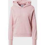 32 - Dame - Pink Sweatere adidas Originals Støvet lyserød hættetrøje med lille tonet trekløverlogo Lyserød