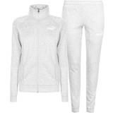 Dame - Hvid Jumpsuits & Overalls Puma Fleece Tracksuit Womens Grey/White