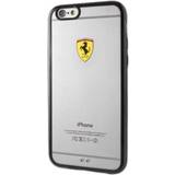 Ferrari Transparent Mobiletuier Ferrari Hardcase FEHCP6BK iPhone 6/6S lenktyninis skydas skaidrus juodas