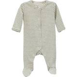 Stribede Pyjamasser Børnetøj Serendipity Baby Suit W Feet - Green