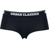 Urban Classics Dame Undertøj Urban Classics Ladies Logo Panty Double Pack - Black