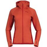 Bergans Dame - Udendørsjakker Bergans Cecilie Wool Hood Jacket - Energy Red/Red Leaf