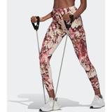 Dame - Guld Bukser & Shorts adidas Yoga Essentials Print 7/8 Tights