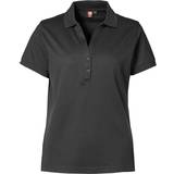 Dame - Turkis Polotrøjer ID Women's Pique Polo Shirt - Black