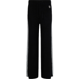 Tommy Hilfiger Nylon Bukser & Shorts Tommy Hilfiger Flex Wide Leg Stripe Trousers - Black