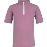 Pink - UV-beskyttelse Badetøj Petit Crabe Max Half Zip Swim Shirt - Heather