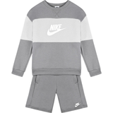 Nike Kid's French Terry Tracksuit - Smoke Grey/Light Smoke Grey/White (DO6789-084)