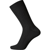 Merinould Tøj Egtved Wool Broadrib Sock - Black
