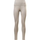 Reebok Beige Bukser & Shorts Reebok Women Lux High-Waisted Tights - Boulder Grey