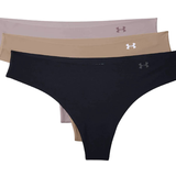 Under Armour Trusser Under Armour Pure Stretch Thong 3-pack - Black/Beige