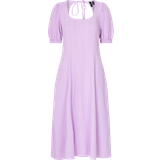 Firkantet - Lynlås - Polyester Kjoler Vero Moda Sab Ginny 2/4 Calf Dress - Lavender