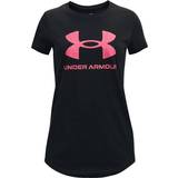 Under Armour Piger Overdele Under Armour Girls' Sportstyle Graphic Short Sleeve Mod Gray Light Heather YMD