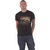 Pink Floyd Men The Wall Meadow with Back Print Slim Fit T-shirt