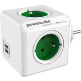 PowerCube Stikdåser & Forlængerledninger PowerCube 2202GN/FROUPC 4-way