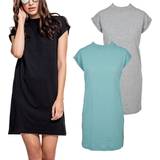 Urban Classics Ladies Ladies Turtle Extended Shoulder Dress softseagrass