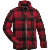 176 Fleecetøj Pinewood Kid's Canada Fleece Shirt - Red/Black