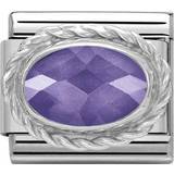 Lilla Charms & Vedhæng Nomination Classic Violet Cubic Zirconia Charm