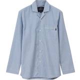 Herre - Hvid Pyjamasser Lexington Unisex Organic Cotton Pyjamasæt, Blue/white