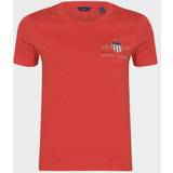 Gant Dame T-shirts Gant Archive Shield Ss T-Shirt Toppe