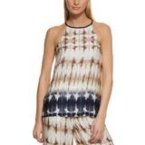 DKNY Dame Overdele DKNY Women's Printed High-Neck Tank Top