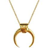 Everneed Luna Moon Necklace - Gold/Transparent