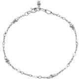 Hvid Armbånd Maanesten Mero Bracelet - Silver/Pearls