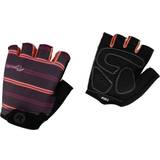Dame - M - Pink Handsker & Vanter Rogelli Stripe Cycling Gloves Women - Bordeaux/Coral