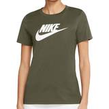 6 - Grøn Overdele Nike Women's Essential Icon Futura T-shirt - Green/White