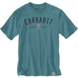 Turkis - XXS Overdele Carhartt Trademark Graphic Short Sleeve T-shirt - Blue Spruce Heather