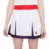 Mesh - S Nederdele Nike Court Dri-FIT Slam Tennis Skirt Women - White/University Red/Binary Blue