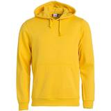 Gul - L - Unisex Sweatere Clique Basic Hoodie Unisex - Lemon Yellow