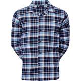 Bomuld - Ternede Undertøj JBS Flannel Pyjamas - Blue