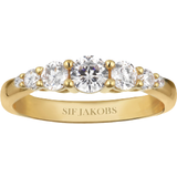 Transparent Smykker Sif Jakobs Belluno Ring - Gold/Transparent