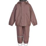 Drenge - Pink Børnetøj Mikk-Line Rainwear Jacket And Pants - Burlwood (33144)