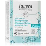 Lavera Farvet hår Hårprodukter Lavera Basis Sensitive Moisture & Care Shampoo Bar 50g