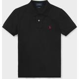 Ralph Lauren Overdele Børnetøj Ralph Lauren Junior Boy's Custom Short Sleeve Polo Shirt - Black