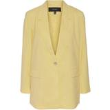 Dame - Gul - Knapper Blazere Vero Moda Women's Long-Sleeve Blazer - Yellow