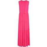 Flæse - Høj krave Kjoler LTS Tiered Dress - Bright Pink