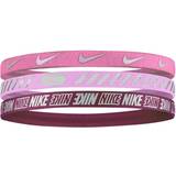 Dame - Pink Pandebånd Nike Elastic Hair Bands 3-pack Unisex - Pink