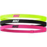 Herre - Multifarvet Pandebånd Nike Elastic Hair Bands 3-pack Unisex - Green/Black/Pink