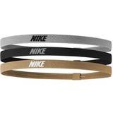 Nike Dame Pandebånd Nike Elastic Hair Bands 3-pack Unisex - Silver/Black/Gold