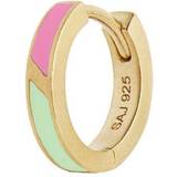 Stine A Smykker Stine A Petit Circus Huggie Earring - Gold/Pink/Green