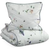 Sebra Bomuld Tekstiler Sebra Baby Bed Linen Dragon Tales 70x100cm