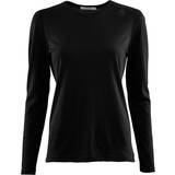 Aclima LightWool Undershirt Long Sleeve Women - Jet Black