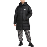 22 - Dame Overtøj Nike Sportswear Therma-FIT Repel Synthetic-Fill Hooded Parka Women's - Black/White