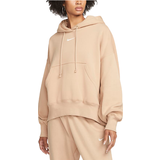 26 - Beige - Polyester Overdele Nike Sportswear Phoenix Fleece Over-Oversized Pullover Hoodie Women's - Hemp/Sail